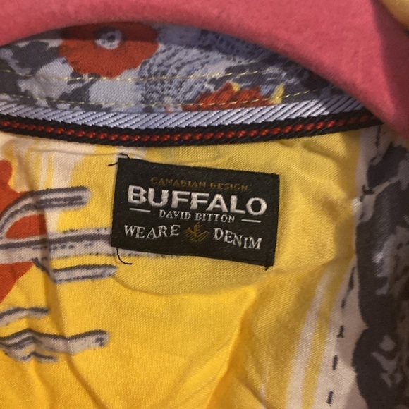Buffalo David Bitton Sanars desert print button down - Picture 2 of 8